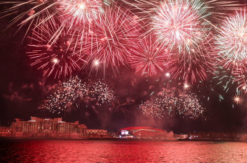 Similar firework displays took place across the UAE to celebrate Eid Al Adha.