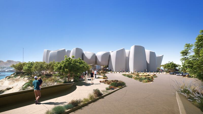 The Marine Life Institute is designed to resemble a coral reef. Photo: The Red Sea Development Company
