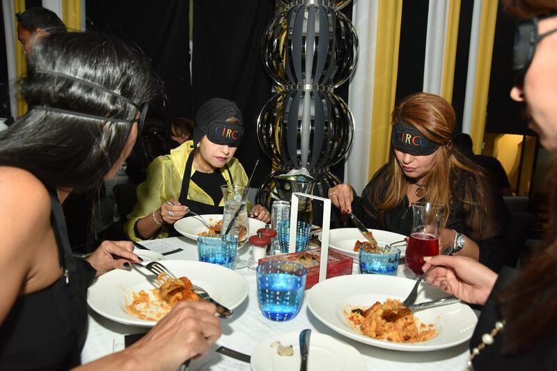 Blindfolded diners gain a new appreciation for flavour at Circo. Courtesy InterContinental Abu Dhabi. 