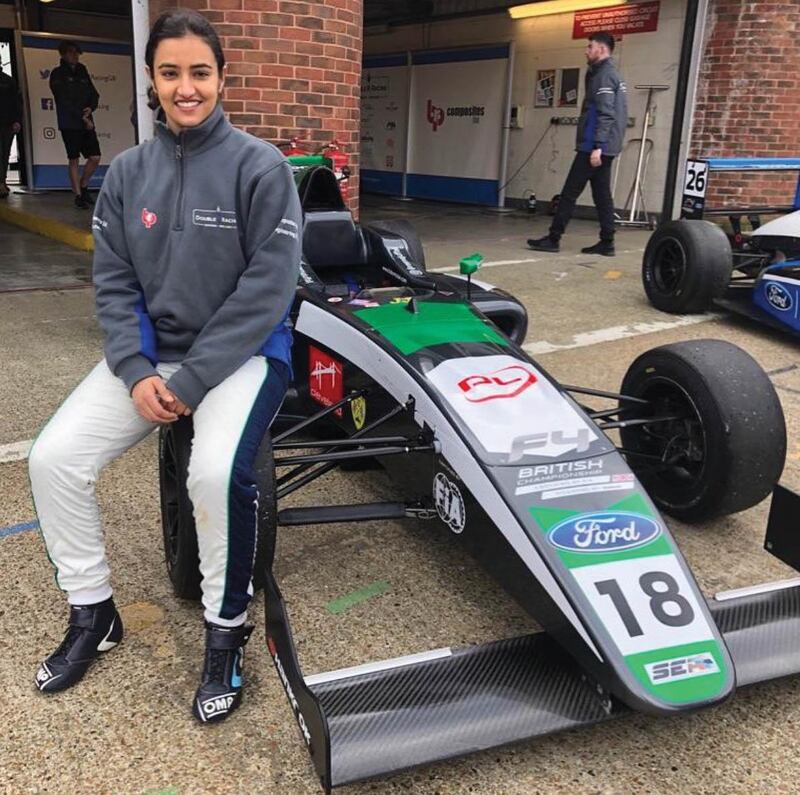 Reema Juffali.  ​Saudi Arabia’s first female racer competing in the Formula 4 category