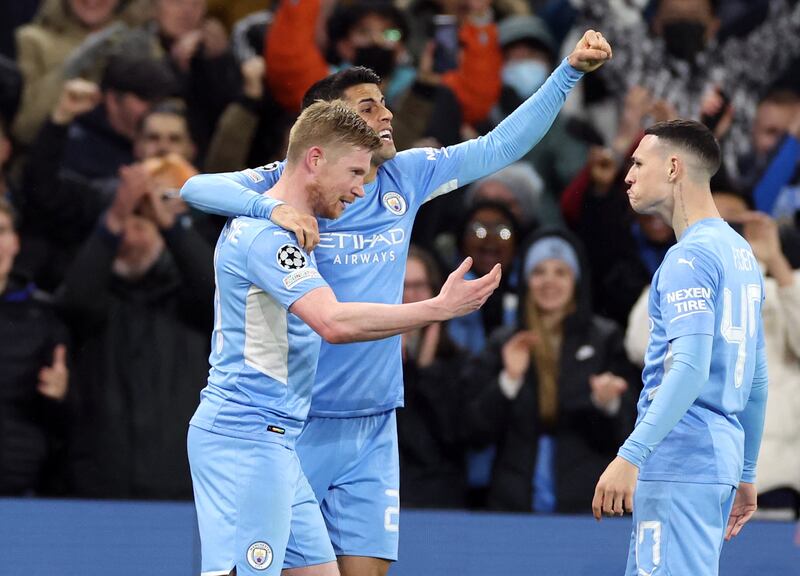 Phil Foden (Mahrez, 68’) - 8, With his first touches after being introduced, it was the City academy graduate who unlocked Atleti’s defence, slipping the pass through for De Bruyne. In a superb performance, he also danced through the opposition defence to create another chance for De Bruyne. Reuters