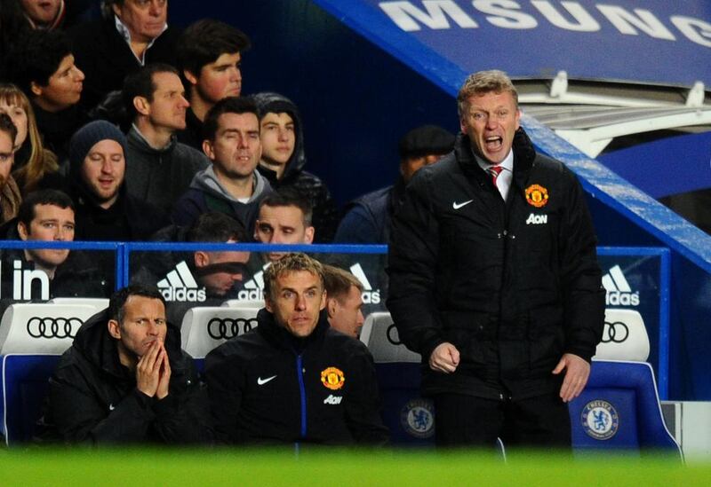 David Moyes will probably need Ryan Giggs, left, to step up from the bench and show the way for Manchester United. Mike Hewitt / Getty Images