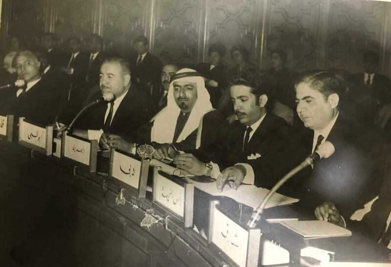 Adi Bitar at a meeting with Arab officials.