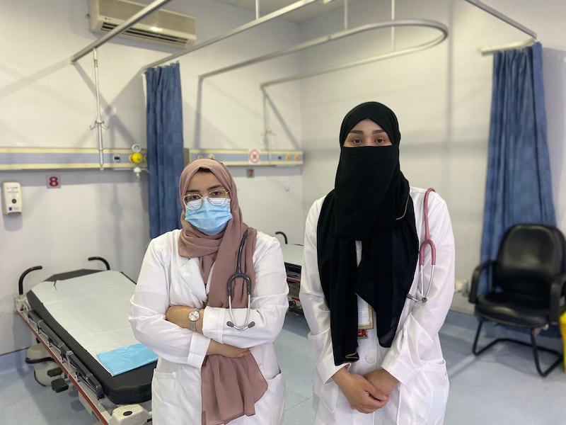 Dr Zahra Al Srori and her friend Dr Tasneem Eid both decided to work this Hajj.