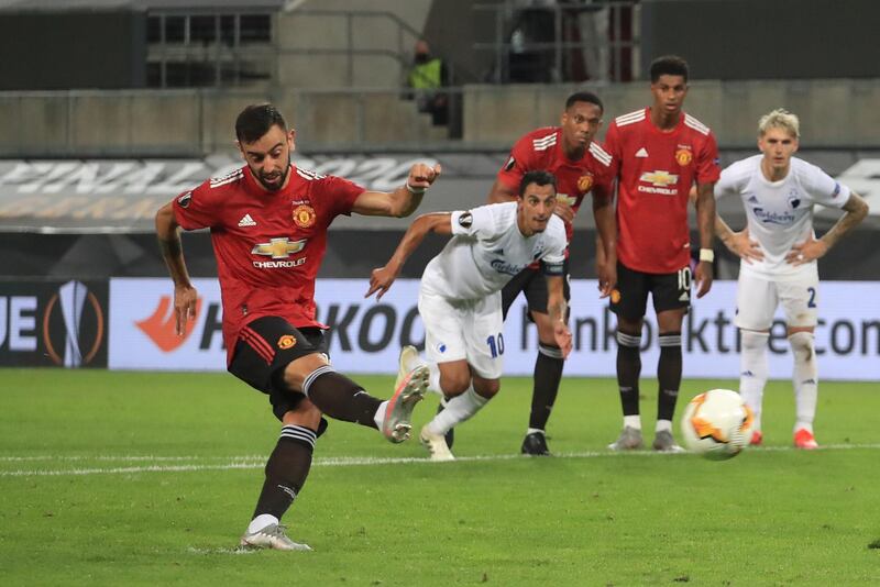 Bruno Fernandes - 7: Off pace again, but made several second half strikes from distance, one which hit post. Gave ball away too much and tired – as he has done in recent weeks, but scored his sixth United penalty (of 21 this season) four minutes into extra time. Reuters