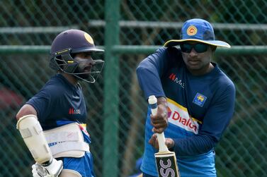 Former Sri Lanka batsman Avishka Gunawardene, right, has been cleared of corruption charges. AFP