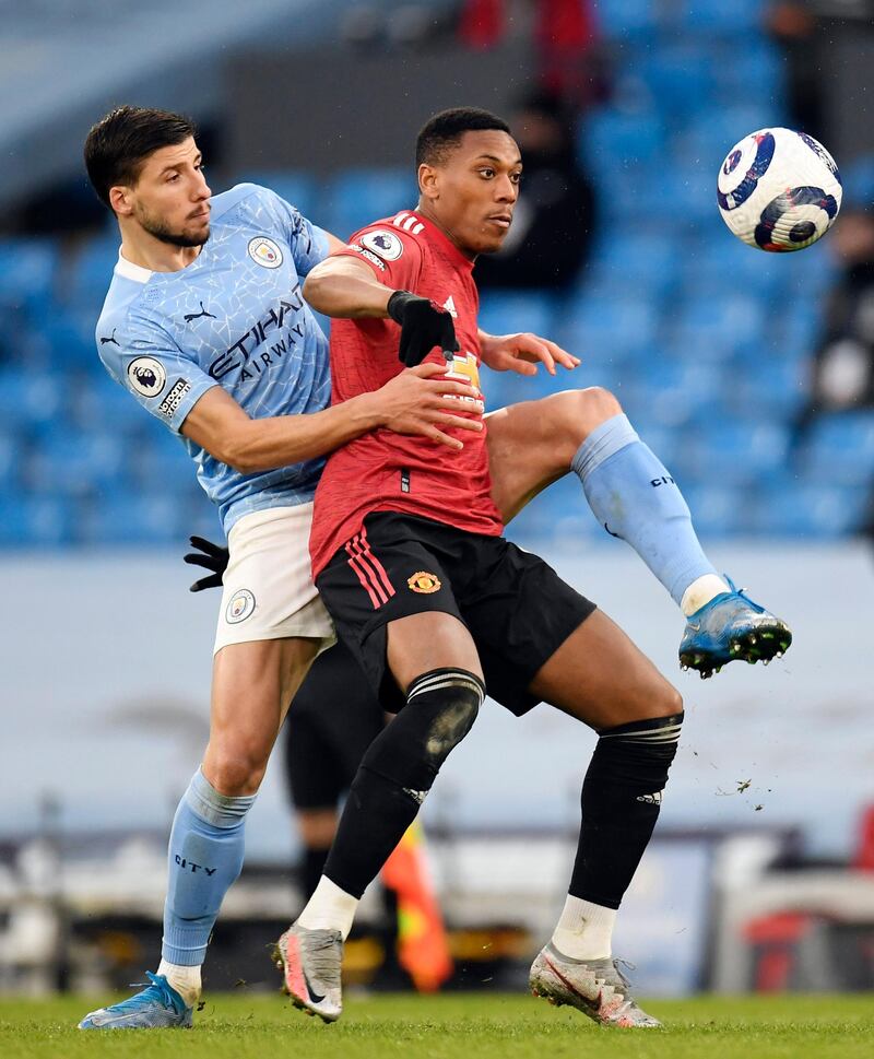 Ruben Dias - 6: Another Portuguese defender who struggled with the United counter-attack and he failed to organise his defence in time for Shaw to put the ball away for the second goal. Reuters