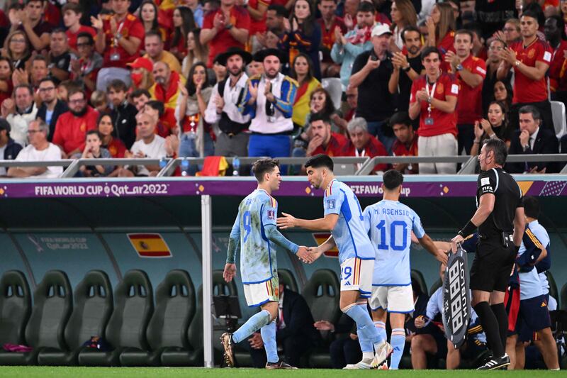 SUBS: Carlos Soler, 6 - On for Gavi on 63. Whipped a 90th minute free-kick in. Took Spain’s second penalty - poor and saved. 

AFP