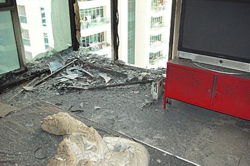 Tenants who lost almost all of their possessions in the fire at the 34-storey tower early on Sunday said yesterday they had no way of paying hotel bills or rent.