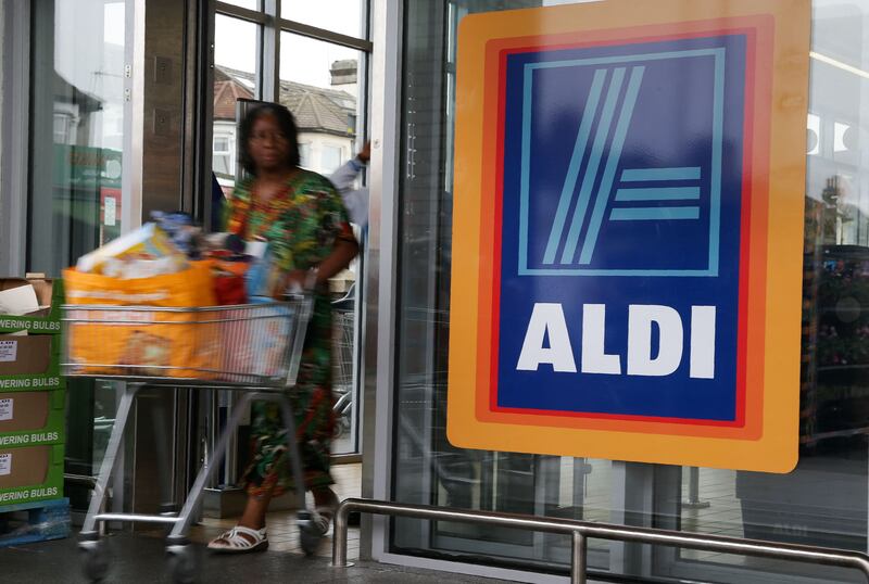 An Aldi supermarket in London. Photo: AFP