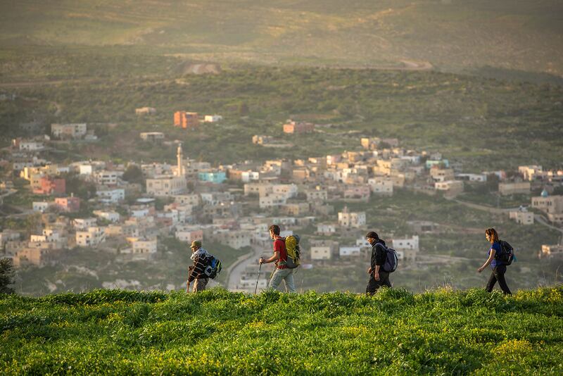 3. Palestine is open for tourism with nature-surrounded hikes on offer. Photo: Siraj Center