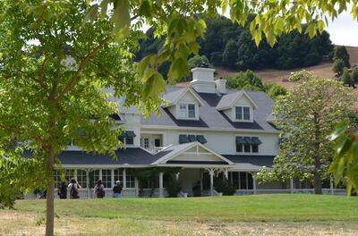 The main home at filmmaker George Lucas’s Skywalker Ranch in California. The house holds the Skywalker Sound studios, as well as Lucas’s offices and research library. AFP