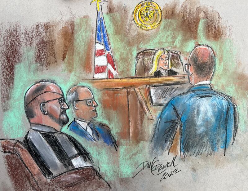 Rhodes appears in a detention hearing by a federal court to face seditious conspiracy charges relating to the January 6 attack on the US Capitol. Reuters