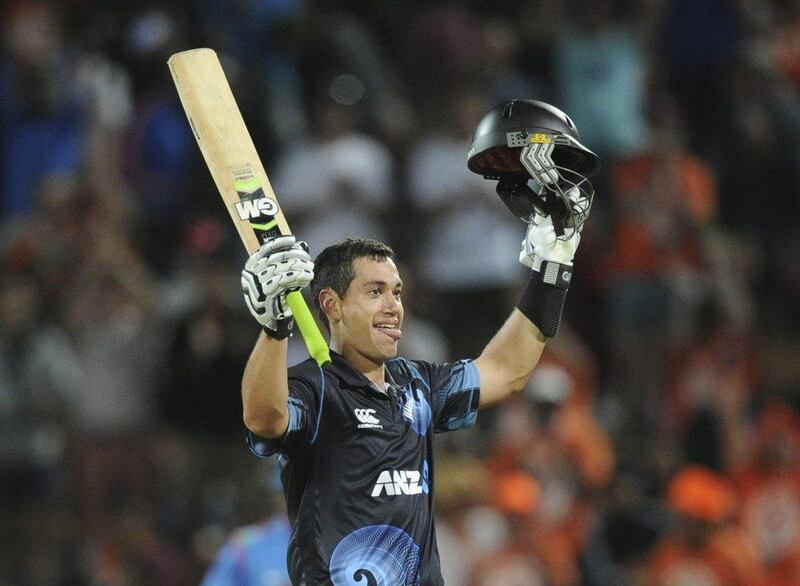 Ross Taylor scored 112 for New Zealand on Tuesday. Ross Setford / AP / SNPA
