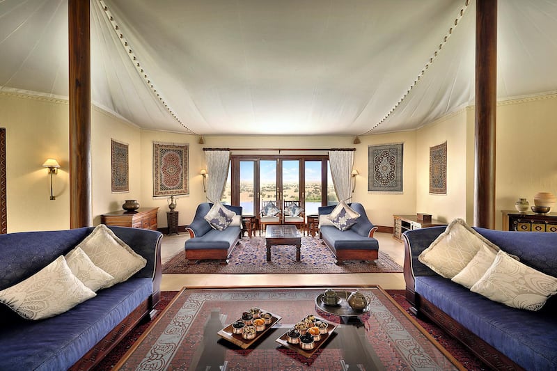 Luxury tented accommodation offers privacy and comfort inspired by the Bedouin lifestyle. 