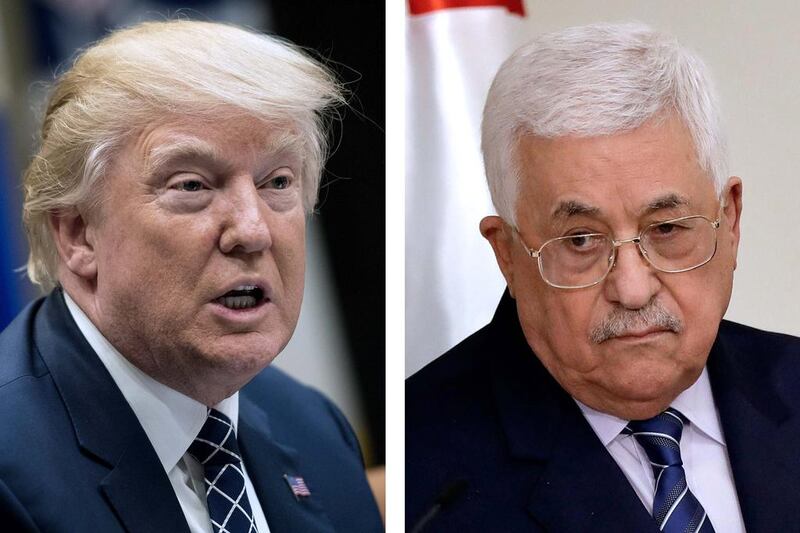 Mahmoud Abbas, the Palestinian Authority president, came to Washington this week to meet Donald Trump. Hussein Malla / AP Photo