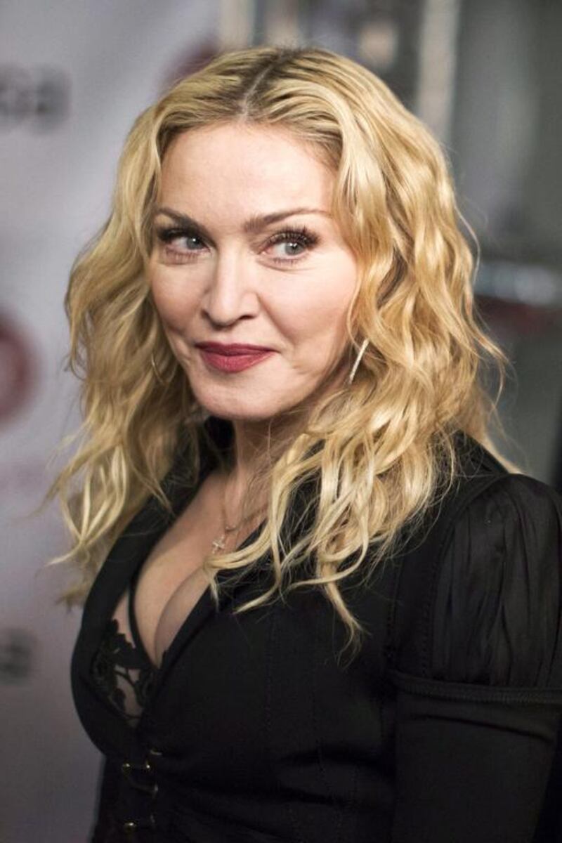 Madonna said of Eminence’s fruit-soy cleansers: “They contain all-natural ingredients. Everything they make smells like food, their ­facial cleansers smell like ­blueberries.” AP 