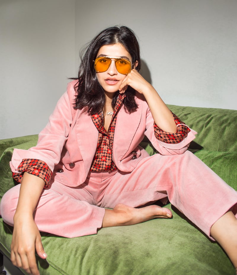 Anum Bashir wears designs from her collaboration with Georgian brand NDUO