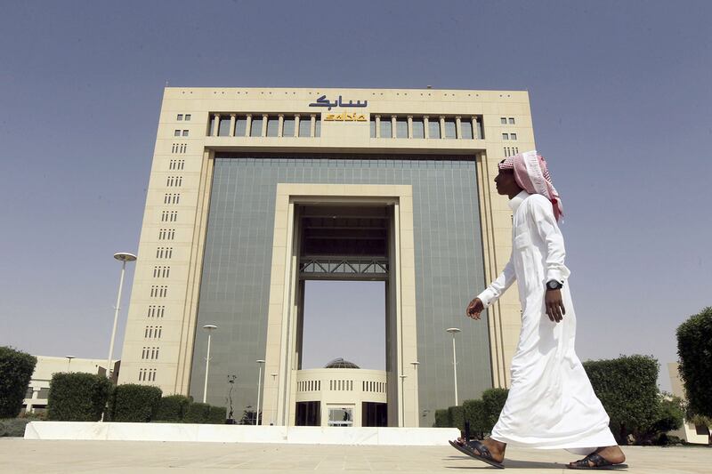 Sabic's revenue in the third quarter fell by nearly 17 per cent annually to about 36 billion riyals. euters