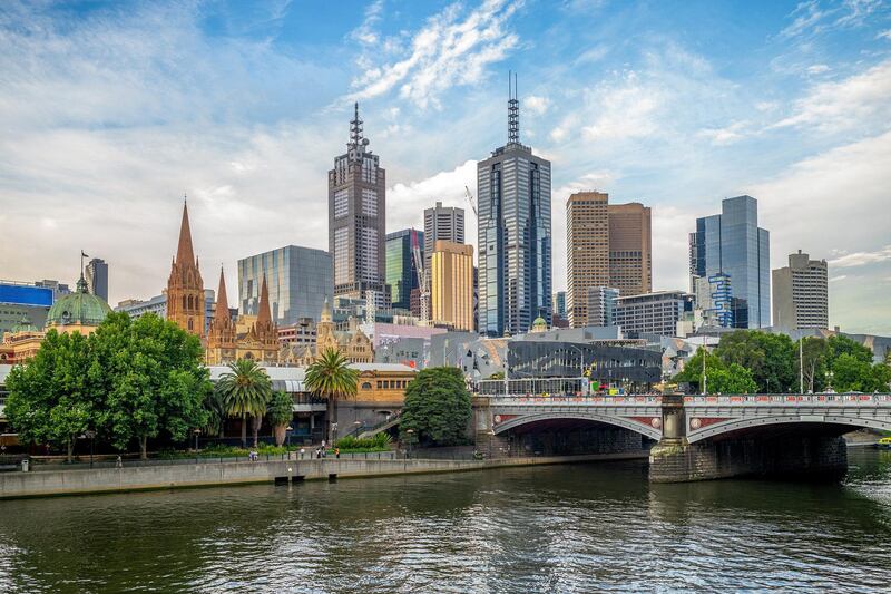 Melbourne city business district (CBD), Australia