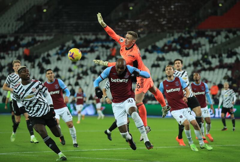 Angelo Ogbonna - 6: Part of Hammers backline that barely gave Cavani, Martial and Greenwood a kick in first half. But was easily beaten by Greenwood as United attacker set-up Pogba's crucial opening goal. Left for dead again three minutes later as same player produced sublime touch and finish to make it 2-1. EPA