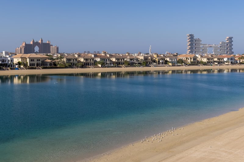 Dubai's Palm Jumeriah was one of the best-performing areas in terms of property prices in January.