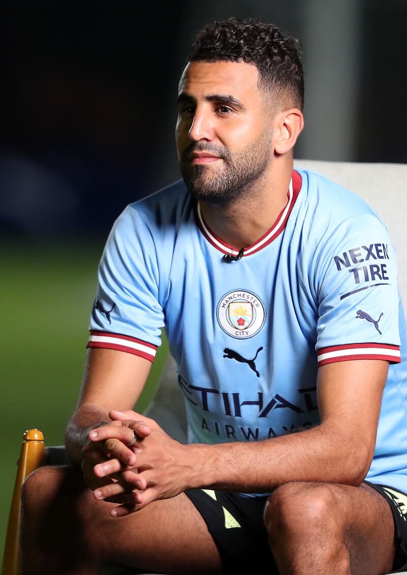 Manchester City winger Riyad Mahrez.