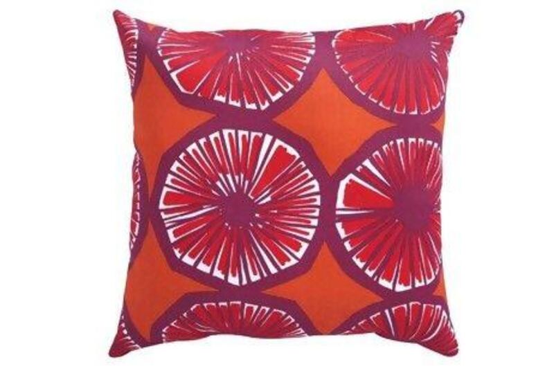 Appelsiini Caliente pillow. Courtesy of Crate and Barrel