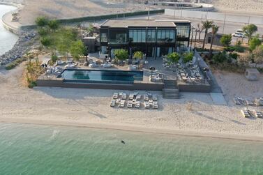 Cove Beach Abu Dhabi at Makers District on Reem Island. Courtesy Cove Beach