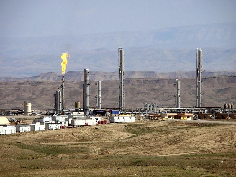 A Dana Gas plant in Iraqi Kurdistan. The Sharjah-based fuel producer last month launched arbitration proceedings against the Kurdish government to clarify their contractual rights. Dana Gas / Reuters
