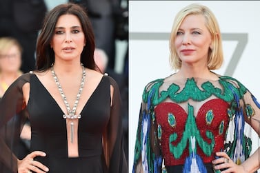 Nadine Labaki, left, and Cate Blanchett are keeping the conversation about Beirut alive with a new short video. Getty Images