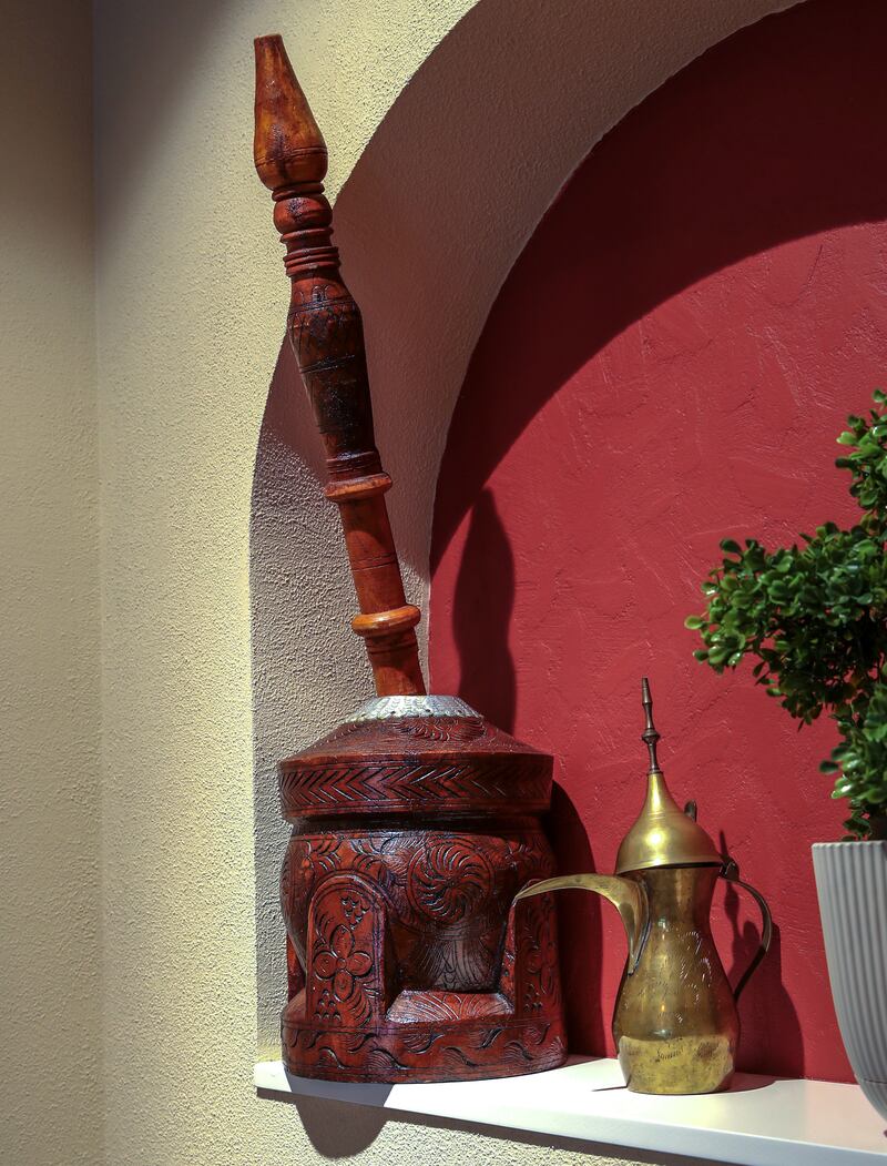 Ornaments in Qalat Baalbak restaurant. Victor Besa / The National