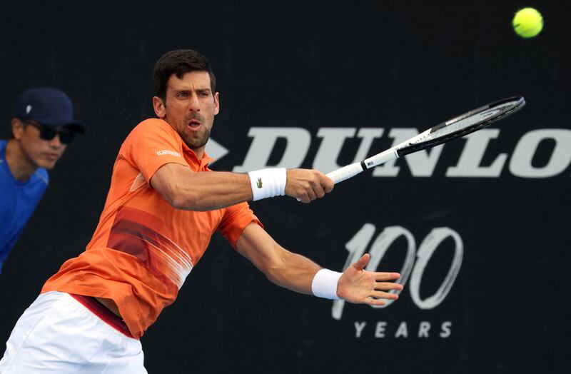 Novak Djokovic in action during his first round doubles match with Canada's Vasek Pospisil against Bosnia's Tomislav Brkic and Ecuador's Gonzalo Escobar. Reuters
