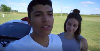 A screenshot of a video released by Norman County Attorney's Office showing Pedro Ruiz III with his girlfriend, Monalisa Perez, at their home in Halstad. Courtesy Norman County Attorney's Office