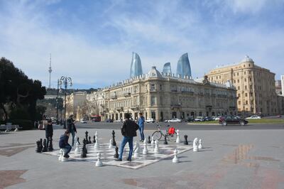Baku's Bulvar, or promenade. Rosemary Behan