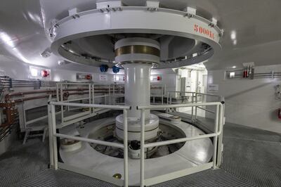 One of the pump turbines in the newly operational Nant de Drance plant in Switzerland. Reuters 