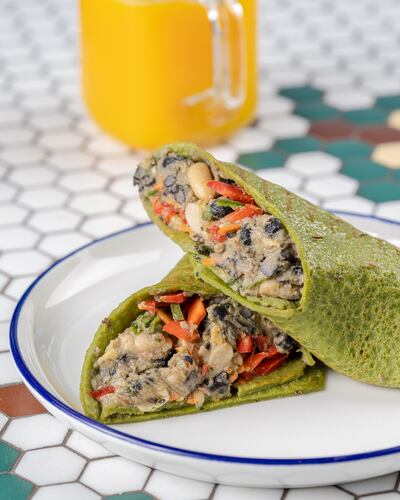 A vegan and gluten-free wrap from LDC Kitchen + Coffee for Veganuary. Photo: LDC Kitchen + Coffee