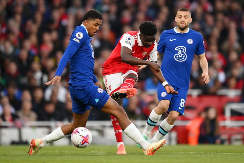 Bukayo Saka - 7. Put Kepa to work with a header off Trossard’s cross in the 15th minute. Did well to turn and run at the Chelsea defence in the 55th minute but hit his effort went wide. Getty
