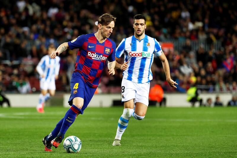 Ivan Rakitic in another Barcelona player who could be on his way, according to reports. The Croatian midfielder is out of contract in 2021 and is vailable for around £17m. (Marca). EPA