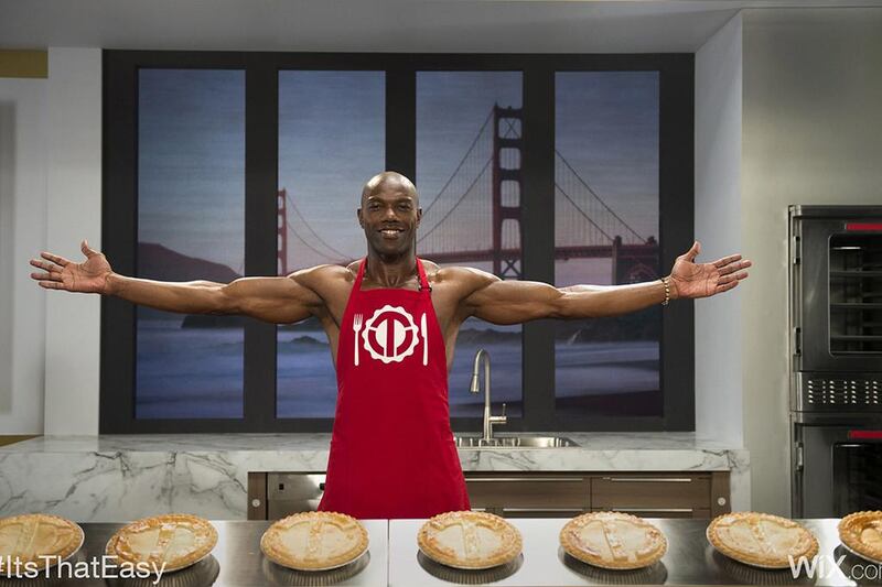 Retired NFL player Terrell Owens features in the Wix.com ad. Wix.com / AP Photo
