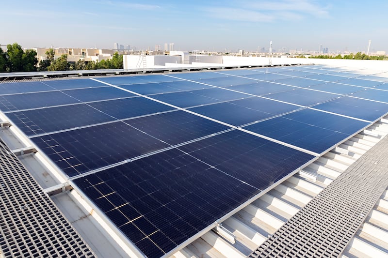 Part of the building's energy needs are met by the 650 solar panels on the roof of the supermarket.