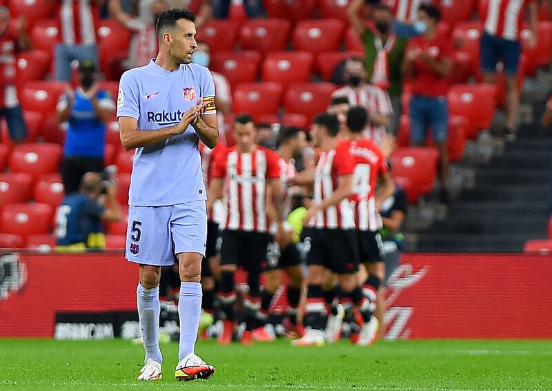 Sergio Busquets 6 - Didn’t get on the ball as much as usual, but then won possession which led to the equaliser in the first Athletic game with fans for 16 months. AFP