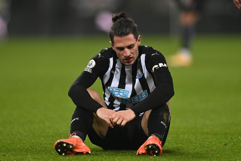 Fabian Schar - 6: Looked like a return of old shoulder problem after collision with Dallas in first two minutes but recovered to continue in the centre of Newcastle’s defence. Helped keep Bamford quiet, so much so that the striker was taken off on the hour. Fine run and shot well saved by Meslier in last 10 minutes but also needed decent Darlow stop to prevent headed own goal. Booked for exchange of handbags with Rodrigo. AFP