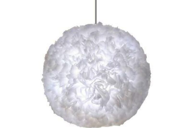 Ouka ceiling lamp by Formis Bleues. Courtesy of Faubourg Design