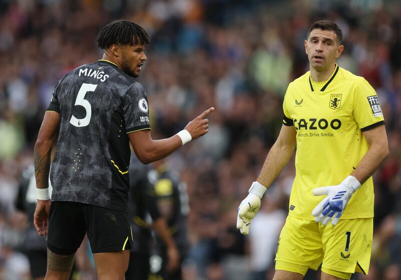 ASTON VILLA RATINGS: Emiliano Martinez - 6, Wasn’t forced to make too many big saves but helped Ezri Konsa after the defender played a poor back pass. Rushed out decisively to deal with a cross into the box, taking out Ashley Young and Koch. Action Images