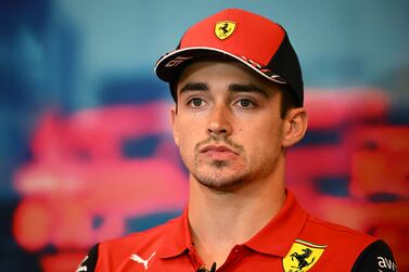 MONTE-CARLO, MONACO - MAY 27: Charles Leclerc of Monaco and Ferrari looks on in the Drivers Press Conference prior to practice ahead of the F1 Grand Prix of Monaco at Circuit de Monaco on May 27, 2022 in Monte-Carlo, Monaco. (Photo by Clive Mason / Getty Images)