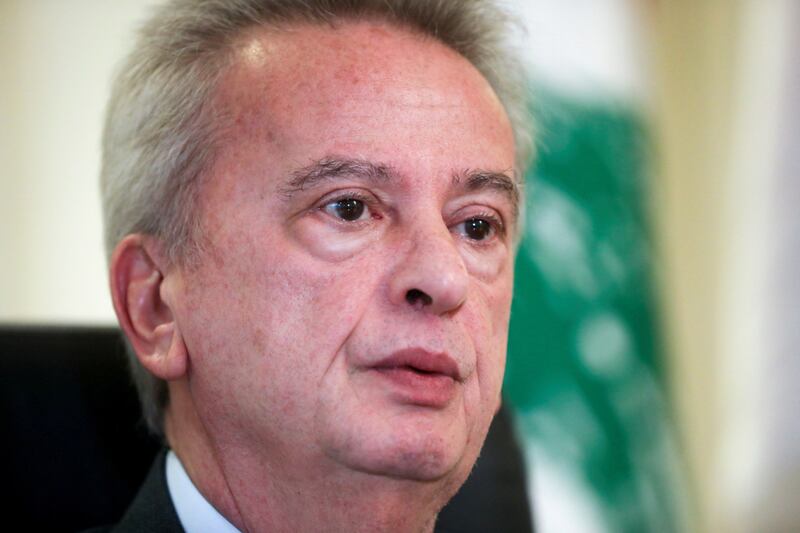 Lebanon's Central Bank Governor Riad Salameh speaks during an interview in Beirut in November. Reuters