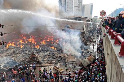 The market sold clothes from western brands that failed to meet export standards. AFP 