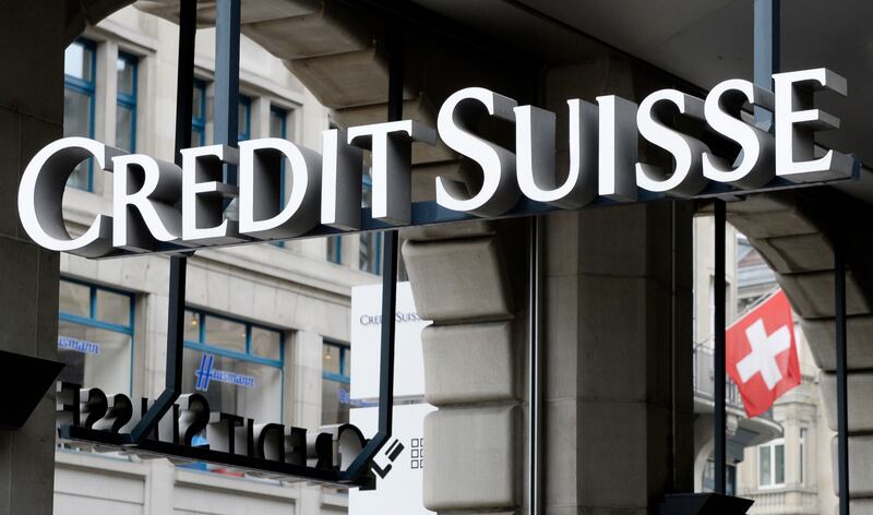 Switzerland's second-biggest bank, Credit Suisse, in Zurich. AP