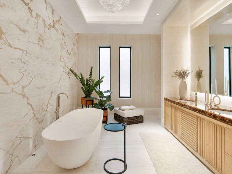 Italian marble and porcelain has been used in the bathrooms.